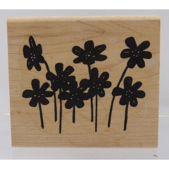 Flowers Stamp #G29 Endless Creations Inc Simplistic Floral - Picture 1 of 2